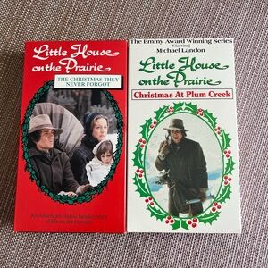 2 Little House on the Prairie Christmas Story VHS Tapes